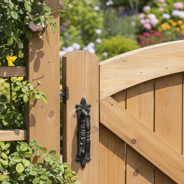 Ornate Cast Iron Door Pull Handle