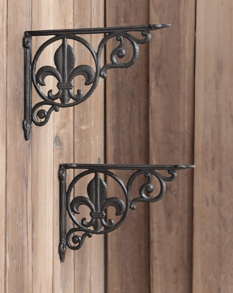 Iron Scrollwork Wall Brackets VagabondVintage