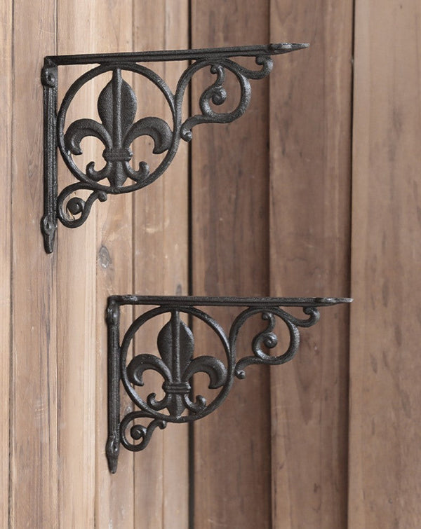 Iron Scrollwork Wall Brackets VagabondVintage