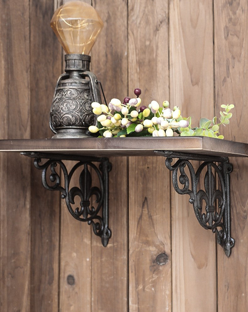 Iron Scrollwork Wall Brackets VagabondVintage