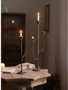 Rustic Iron Taper Candle Holder