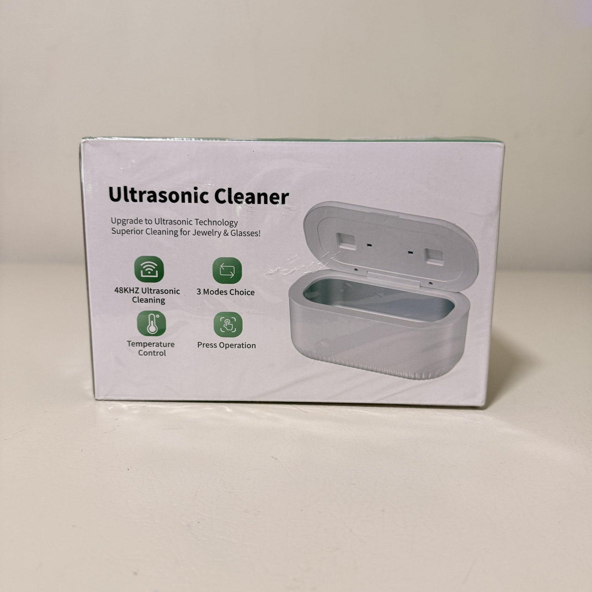 Ultrasonic Jewelry Cleaner with Digital Timer and UV-C Light, 350 mL Stainless Steel Tank, GH-UC127