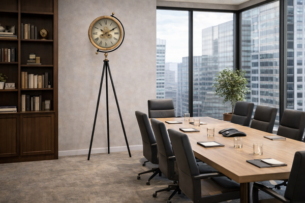 Auróra Tripod Gear Floor Clock