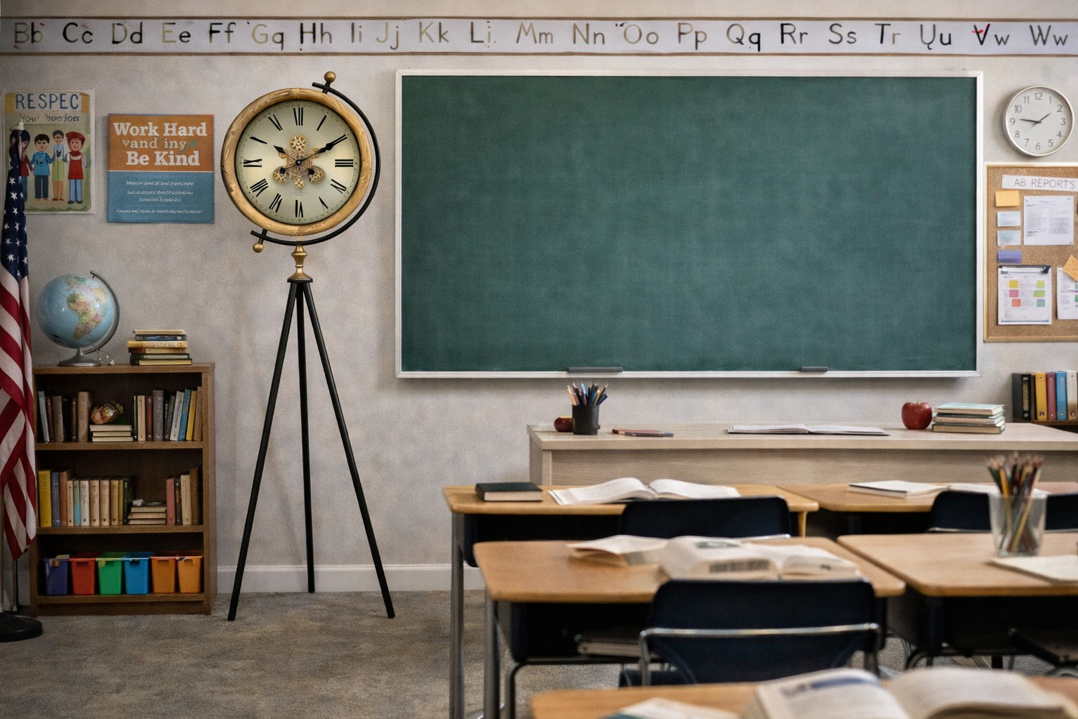 Auróra Tripod Gear Floor Clock