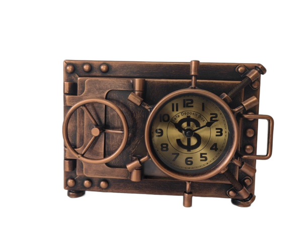 Table clock with Piggy Bank