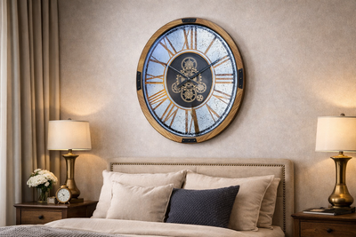 Miróre Oval Gear Mirror Clock