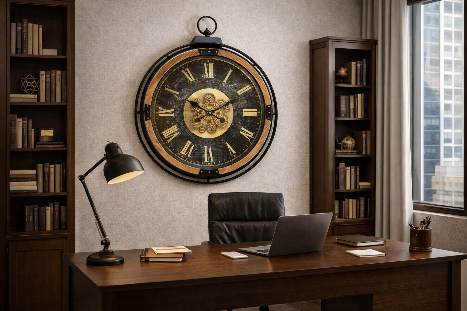 Astra Globe Gear Wall Clock
