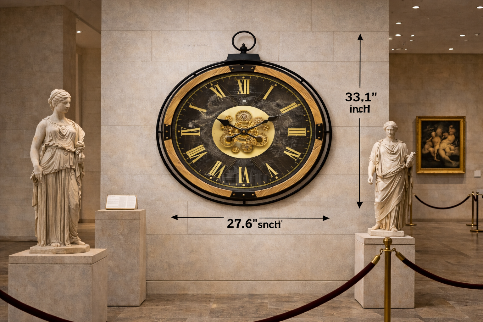 Astra Globe Gear Wall Clock