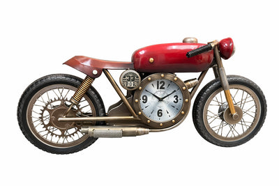 Vintage Racer Motorcycle Wall Clock