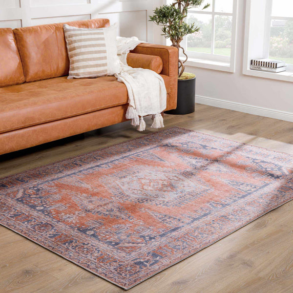 Taber Burnt Orange Persian Style Rug