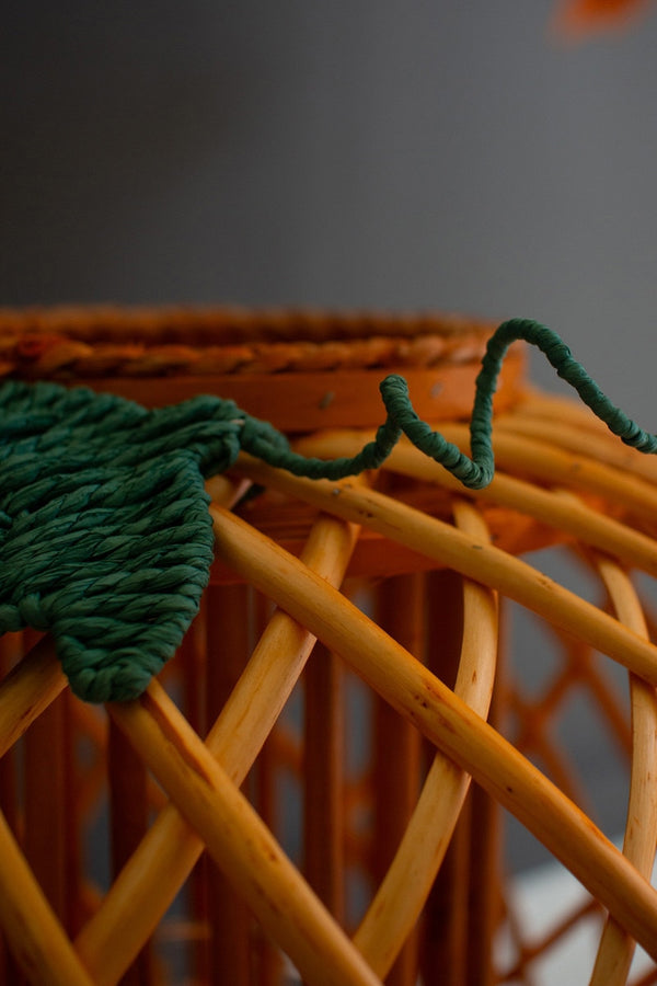 Set of 2 Willow Pumpkin Lanterns