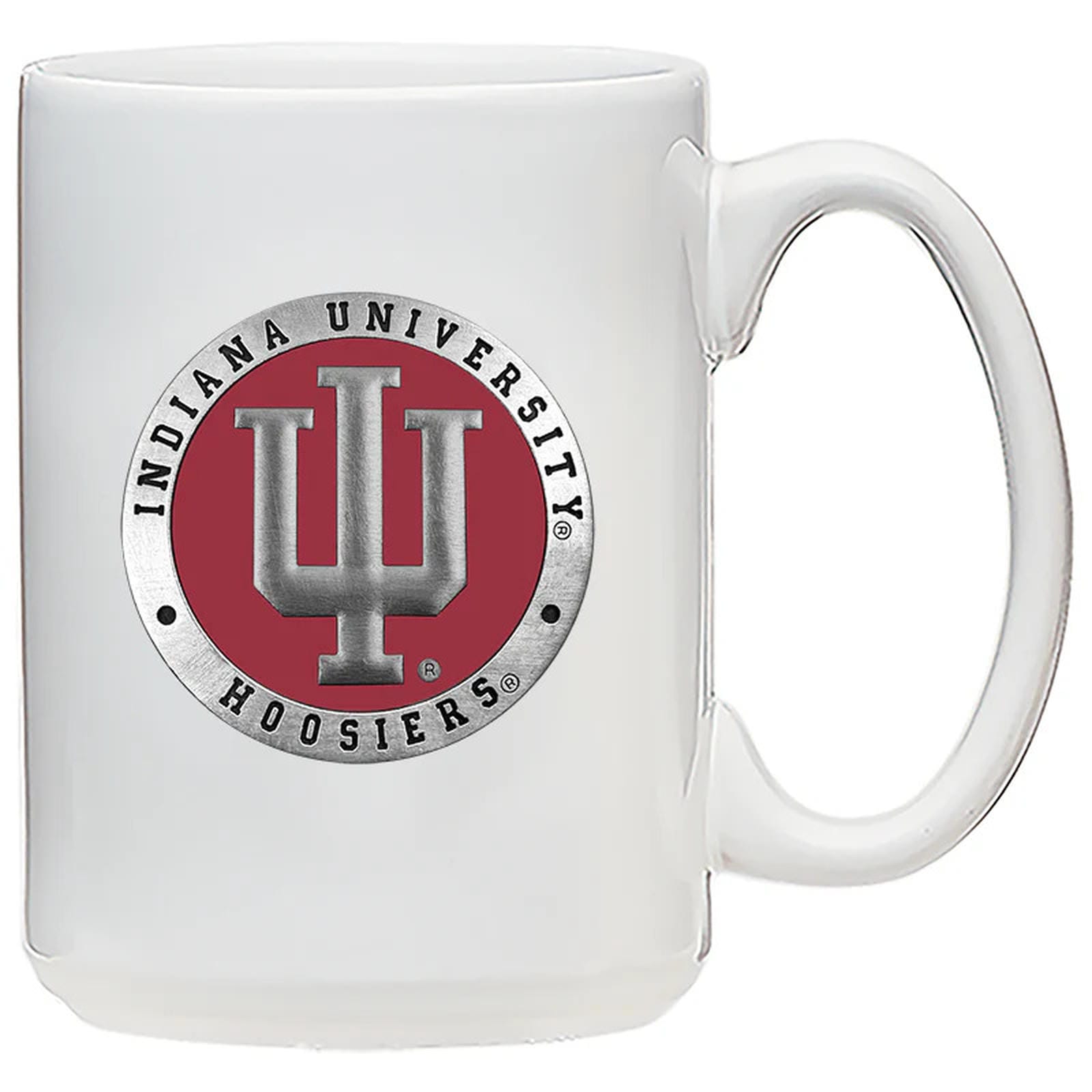 Indiana University Coffee Mug (Clear, White and Red)