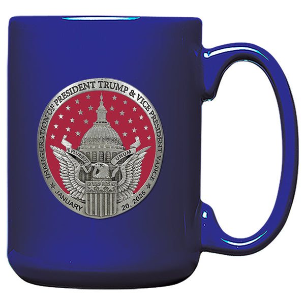 Trump & Vance  Inauguration 2025 Blue Coffee Mug