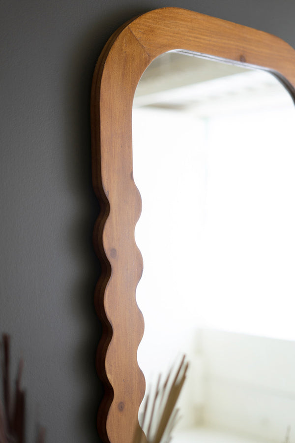 Natural Wood Framed Full Length Mirror - Gifts for You 'n Me