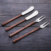 CAMELLIA CHEESE FORK & SPREADER 4 PC. SET