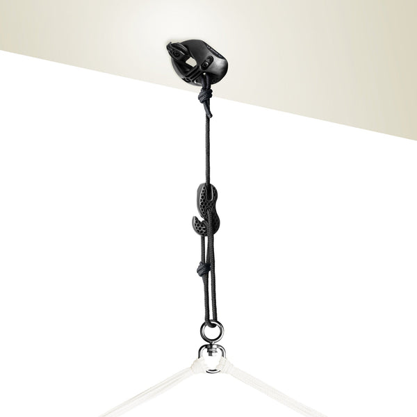 CasaMount 1rope Black - Ceiling & Beam Suspension Set for Hammock Chairs LA SIESTA