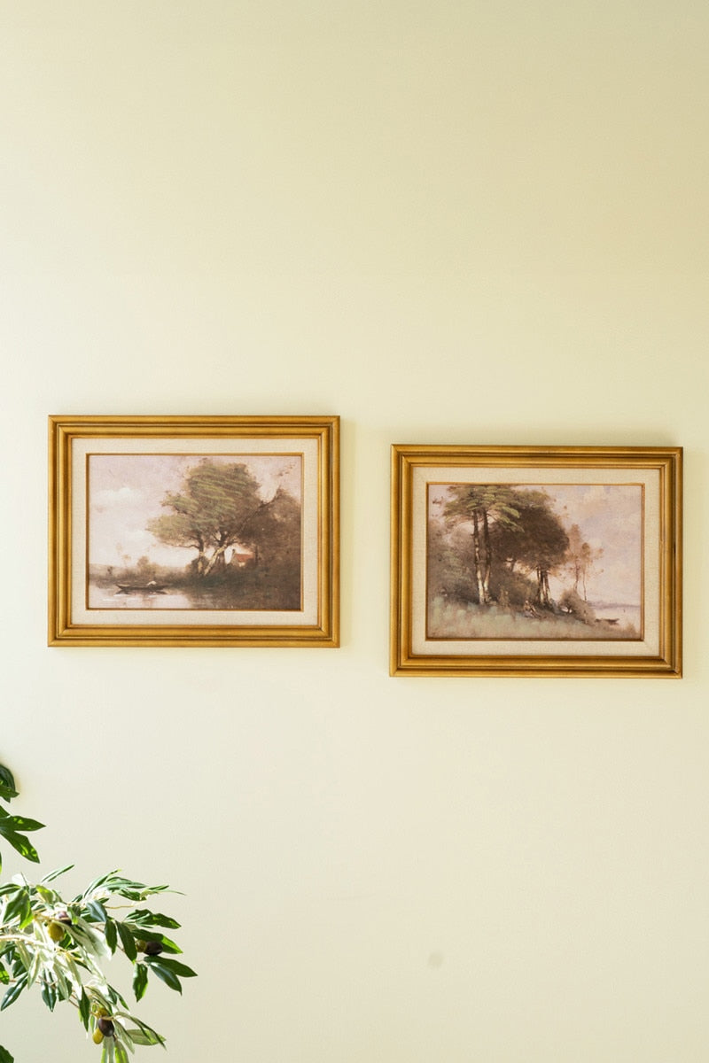 SET OF TWO FRAMED LANDSCAPE PRINTS
