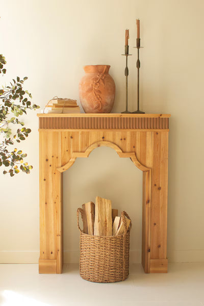 NATURAL FIR WOOD MANTLE