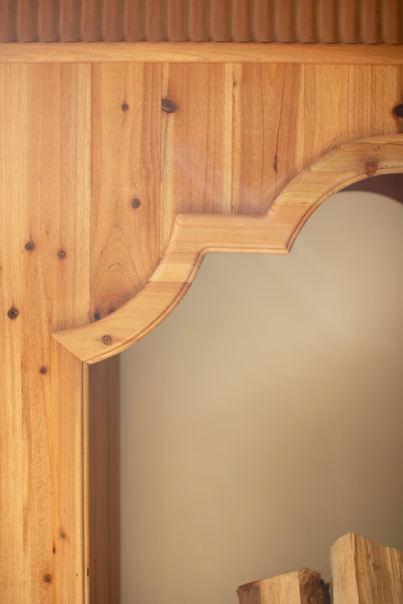 NATURAL FIR WOOD MANTLE