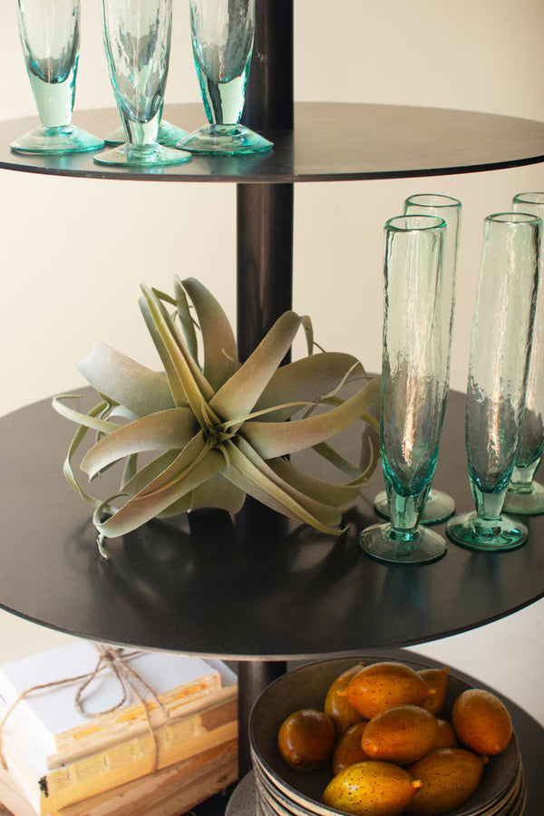 FIVE TIERED ROUND IRON STORE DISPLAY