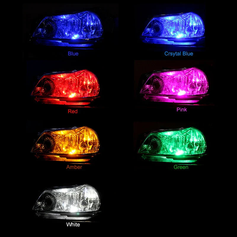 2pcs T10 W5W 194 168 LED Car Parking Side Signal Light License Plate Bulb Interior Reading Wedge Dome Turn Lamp12V