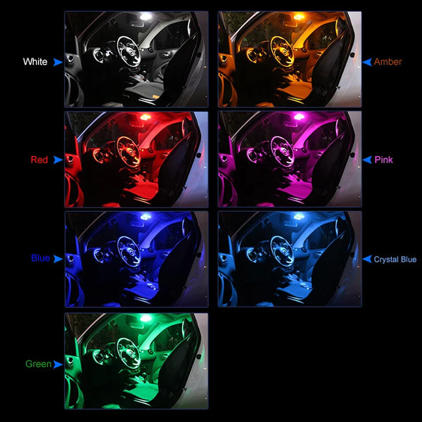 2pcs T10 W5W 194 168 LED Car Parking Side Signal Light License Plate Bulb Interior Reading Wedge Dome Turn Lamp12V