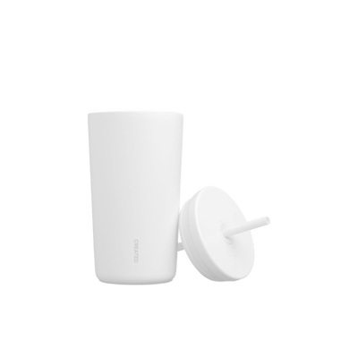 16oz Lid and Straw Replacement - White