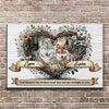 Couple Wolves Sign - 18x12 inch Medium Premium Gallery Wrapped