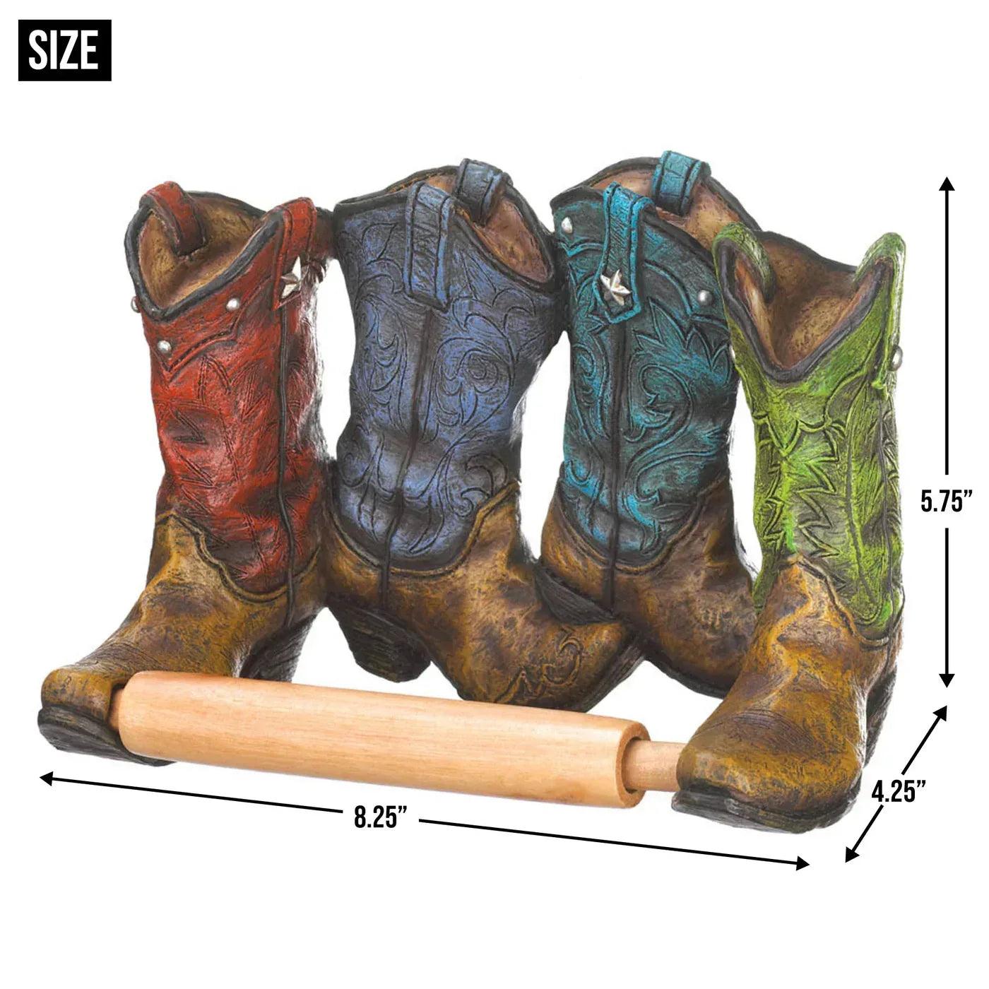 COWBOY BOOTS TOILET PAPER HOLDER - Gifts for You 'n Me
