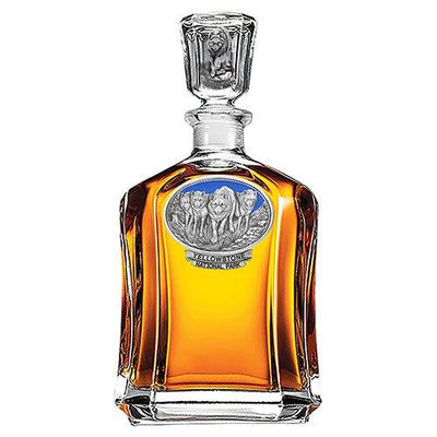 Wolves Yellowstone National Park Capitol Decanter