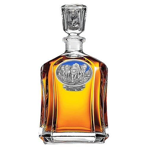 Wolves Yellowstone National Park Capitol Decanter