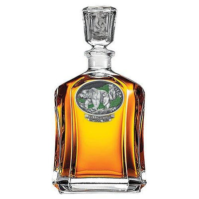 Grizzly Bear Yellowstone National Park Capitol Decanter