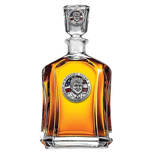 Donald Trump w/ Flag Capitol Decanter