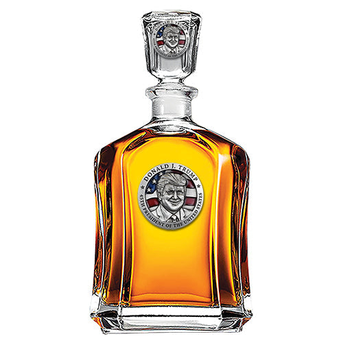 Donald Trump w/ Flag Capitol Decanter