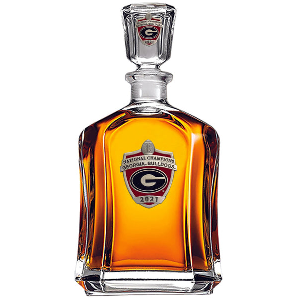 2021 Georgia Football Championship Capitol Decanter