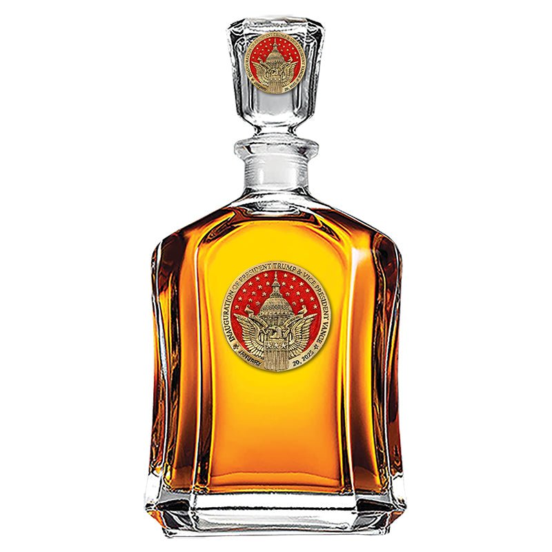 Trump & Vance  Inauguration 2025 Capitol Decanter 24K Gold Plated Limited Edition