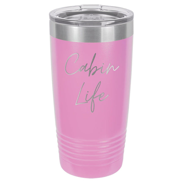 Cabin Life Two 20 oz Tumbler - Powder Coated