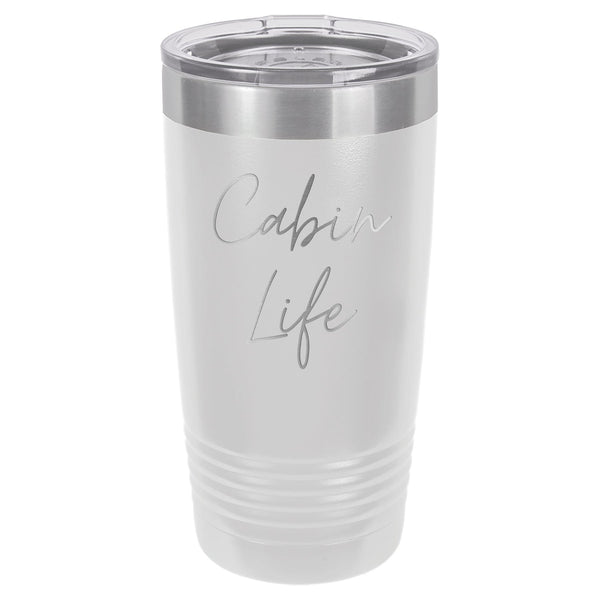 Cabin Life Two 20 oz Tumbler - Powder Coated