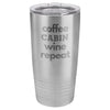 Coffee Wine Repeat 20 oz Tumbler - Stainless Steel