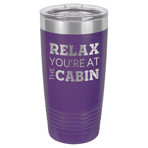At The Cabin 20 oz Tumbler - Powder Coated