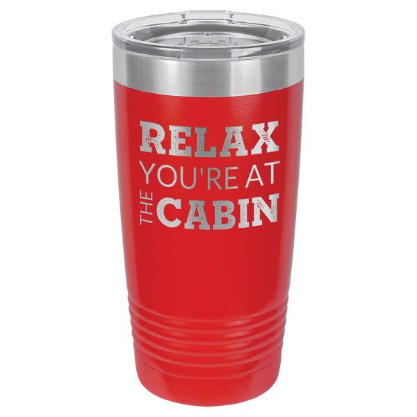 At The Cabin 20 oz Tumbler - Powder Coated