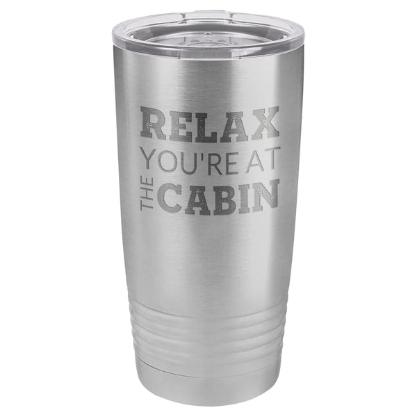 At The Cabin 20 oz Tumbler - Stainless Steel - Gifts for You 'n Me