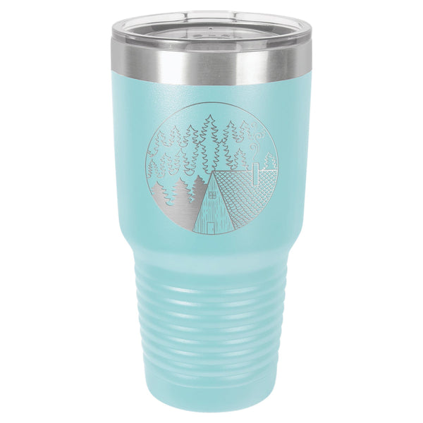 Cabin Scene 30 oz Tumbler - Powder Coated