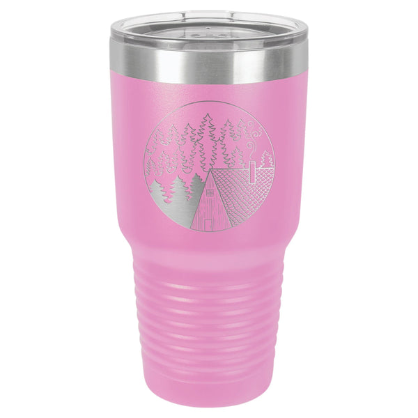 Cabin Scene 30 oz Tumbler - Powder Coated