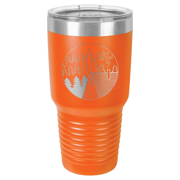 Cabin Scene 30 oz Tumbler - Powder Coated