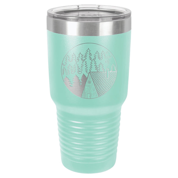 Cabin Scene 30 oz Tumbler - Powder Coated