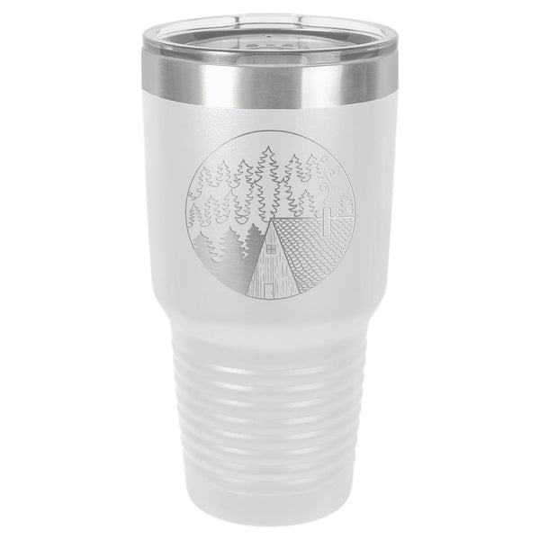 Cabin Scene 30 oz Tumbler - Powder Coated