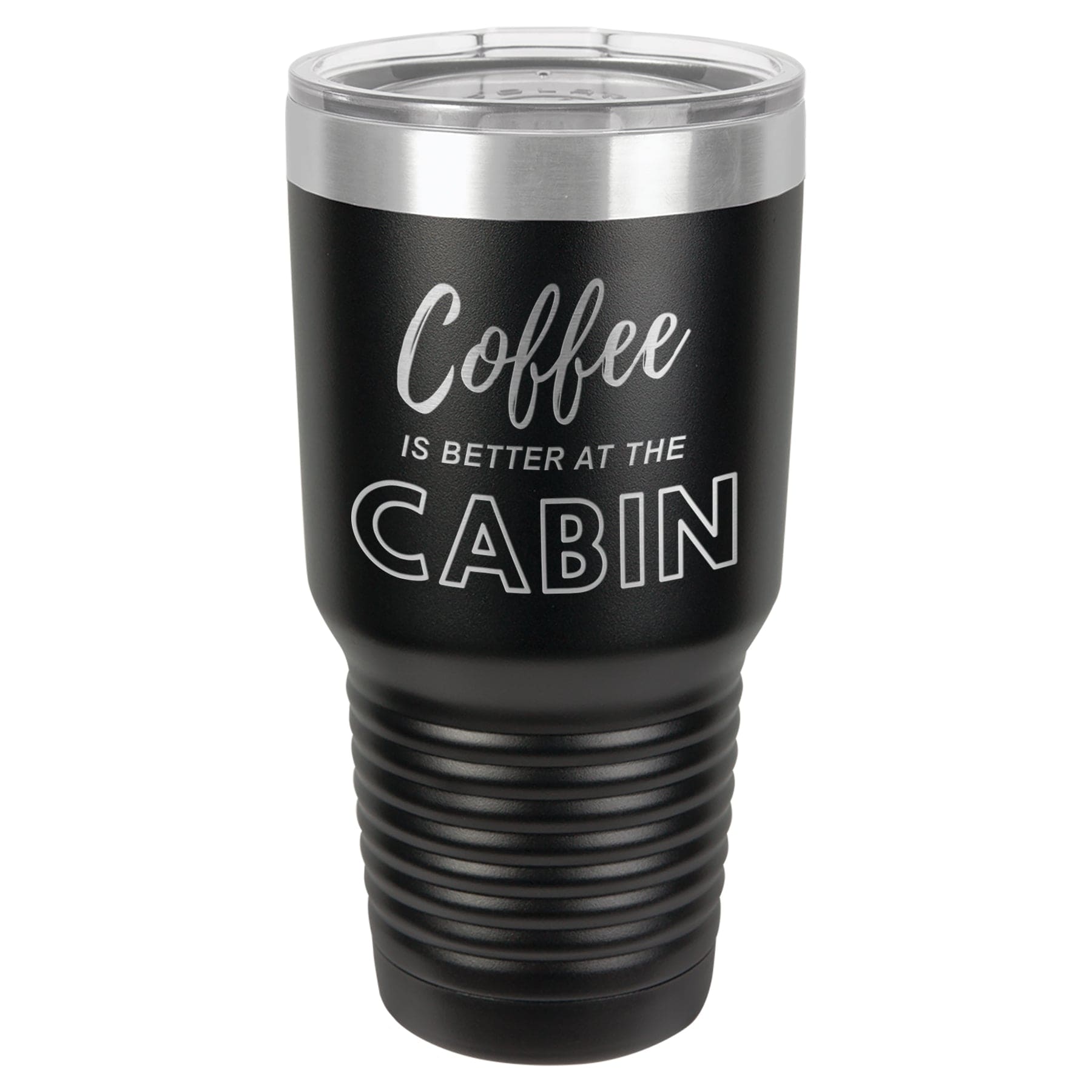 Coffee At The Cabin 30 oz Tumbler - Powder Coated