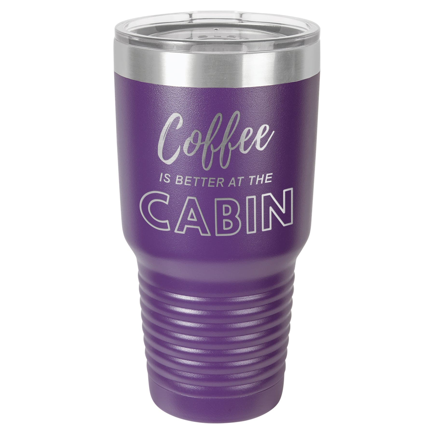 Coffee At The Cabin 30 oz Tumbler - Powder Coated