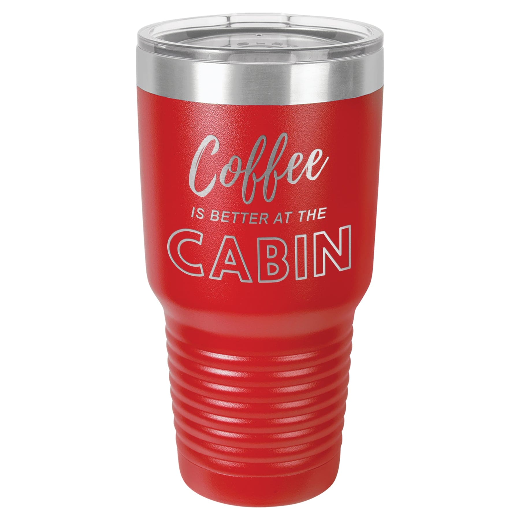 Coffee At The Cabin 30 oz Tumbler - Powder Coated